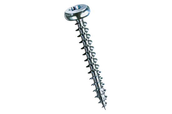 BN 20220 | Hexalobular (6 Lobe) socket pan head chipboard screws T-STAR plus, fully threaded with 4CUT point