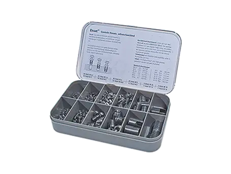 Product image of Ensat® S 302 - Assortment kit self-cutting thread inserts with cutting slot, for light metals, thermoplastics and thermoset plastics
