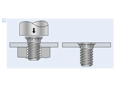 Assembly illustration for PEM® FHP - Self-clinching threaded studs for stainless steel and metallic materials