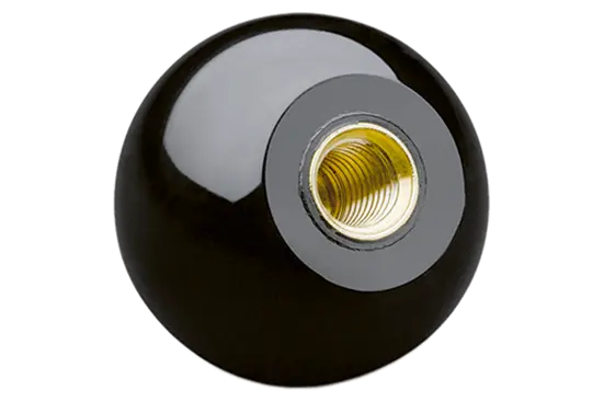 BN 20532 | Plain spherical knobs with brass boss, tapped blind hole