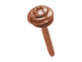 Product image of Hexalobular (6 Lobe) socket oval countersunk head building screws with slot, assembled with finishing washer and sealing ring