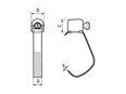 Technical drawing with dimensions of MIKALOR - Hose clamps open with worm gear drive for low pressure