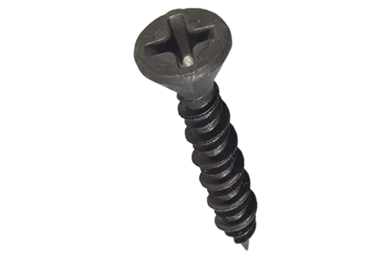 BN 20596 | Phillips flat head countersunk drywall screws form H, with high-low thread and cutting ribs under the head
