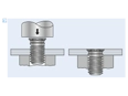 Assembly illustration for PEM® FHLS - Self-clinching threaded studs for metallic materials