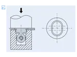 Assembly illustration for PEM® R'ANGLE® RAS - Self-clinching right-angle fasteners with UNC thread, for metallic materials