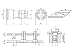 Technical drawing with dimensions of PEM® SNAP-TOP® SSS