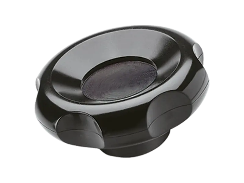 Product image of ELESA® VL.640 FP - Lobe knobs with metal boss black-oxide steel boss, undrilled