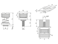 带尺寸的技术图：PEM® PF31/PF32 - 压铆松不脱面板螺钉 带一字头，UNF 螺纹，用于金属材质