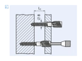 Assembly illustration for Hex socket spacer screws