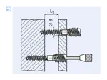 Assembly illustration for Hex socket spacer screws