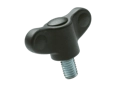 Product image of ELESA® CWN-p - Wing screws with threaded stud, steel zinc plated