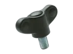 Product image of ELESA® CWN-p - Wing screws with threaded stud, steel zinc plated