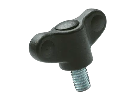 Product image of ELESA® CWN-p - Wing screws with threaded stud, steel zinc plated