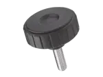 产品图片：ELESA® MBT-p-SOFT - 握紧滚花旋钮 带钢质镀锌螺柱