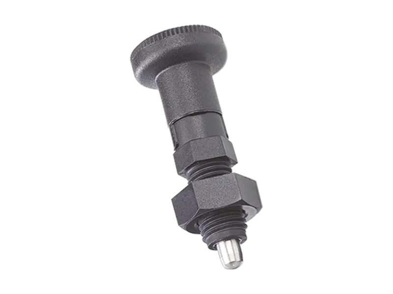 Product image of ELESA® PMT.101-SST-A/AK - Indexing plungers with hex collar and locking pin stainless steel