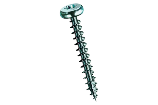 BN 21237 | Hexalobular (6 Lobe) socket pan head chipboard screws T-STAR plus, fully threaded with 4CUT point