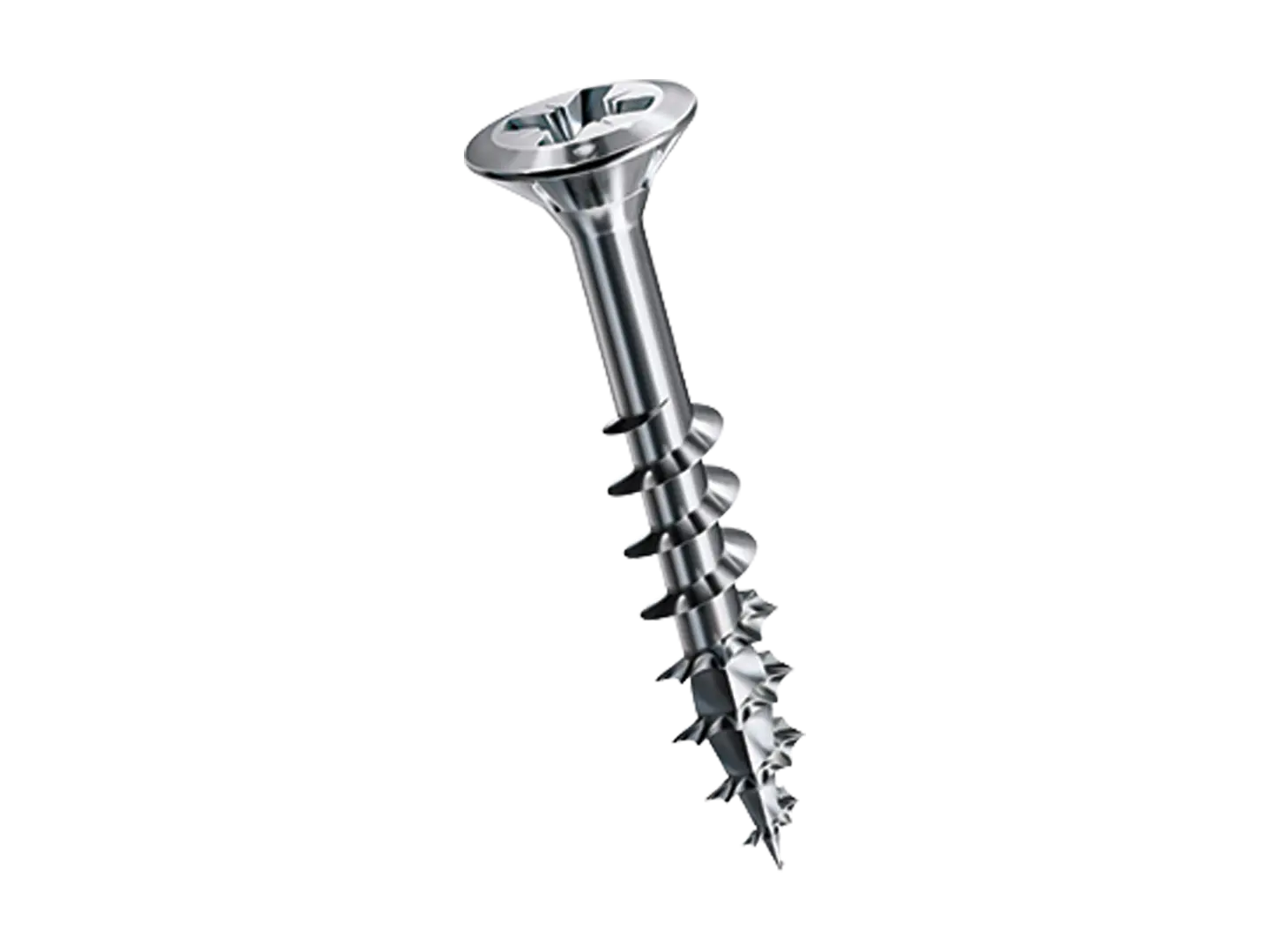 BN 21604 | 十字槽沉头窗户螺钉 部分螺纹，防松肋 带4CUT个切削点