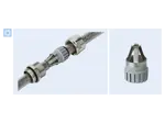 Functional principle of JACOB® PERFECT - EMC-cable glands with metric thread and contact spring made in stainless steel standard