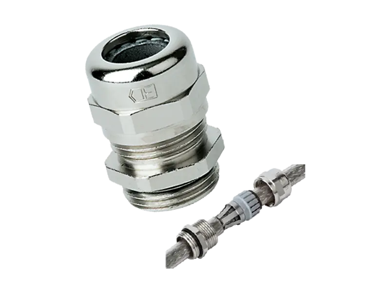Product image of JACOB® PERFECT - EMC-cable glands with metric thread and contact spring made in stainless steel standard