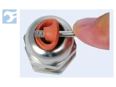 Assembly illustration for JACOB® WADI rail - Cable glands with metric thread