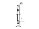 Technical drawing with dimensions of JACOB® - Hex nuts with metric thread