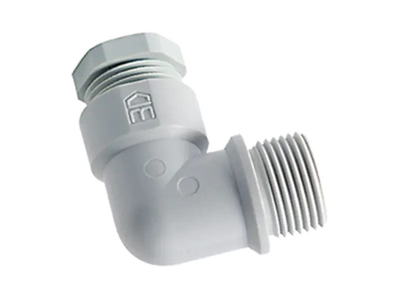 Product image of JACOB® - Elbow cable glands 90° with metric thread and pressure screw