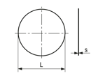 Technical drawing with dimensions of JACOB® - Dust caps for cable glands with Pg thread