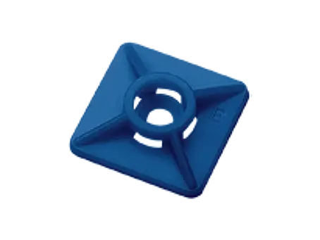 产品图片：Elematic® - 四向带背胶线缆固定座 可视的，用于线缆扎带