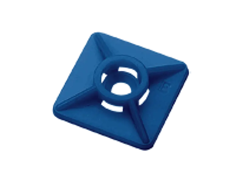 产品图片：Elematic® - 四向带背胶线缆固定座 可视的，用于线缆扎带