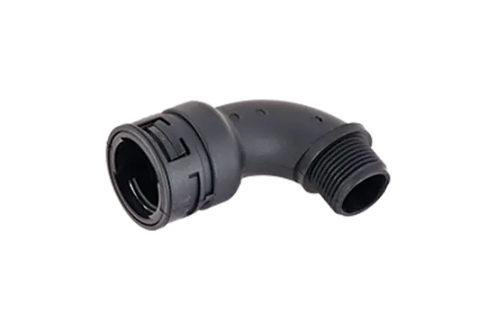 BN 22693 | Arched elbows 90° with integrated seal and male thread