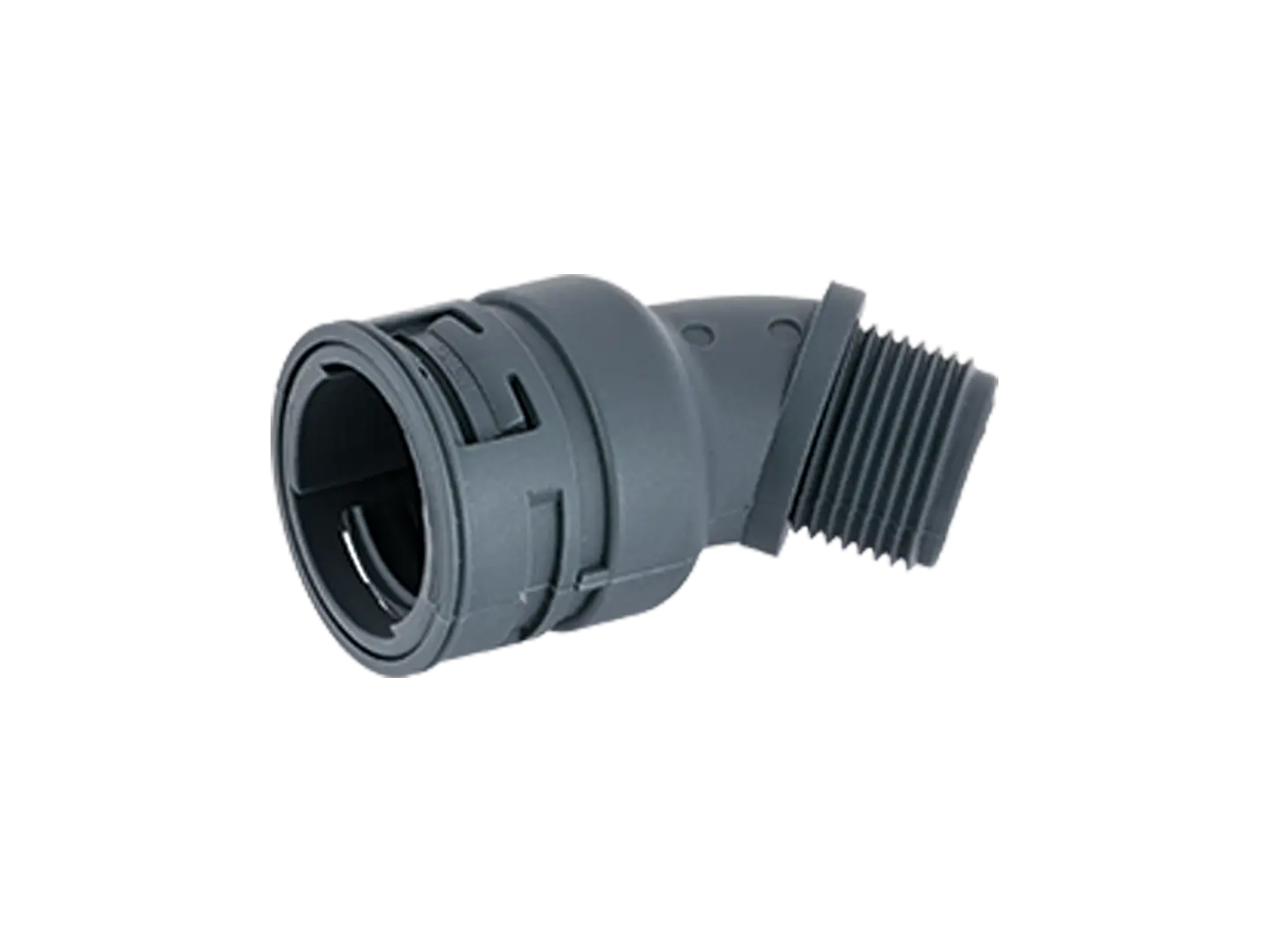 BN 22716 | Arched elbows 45° with integrated seal and male thread