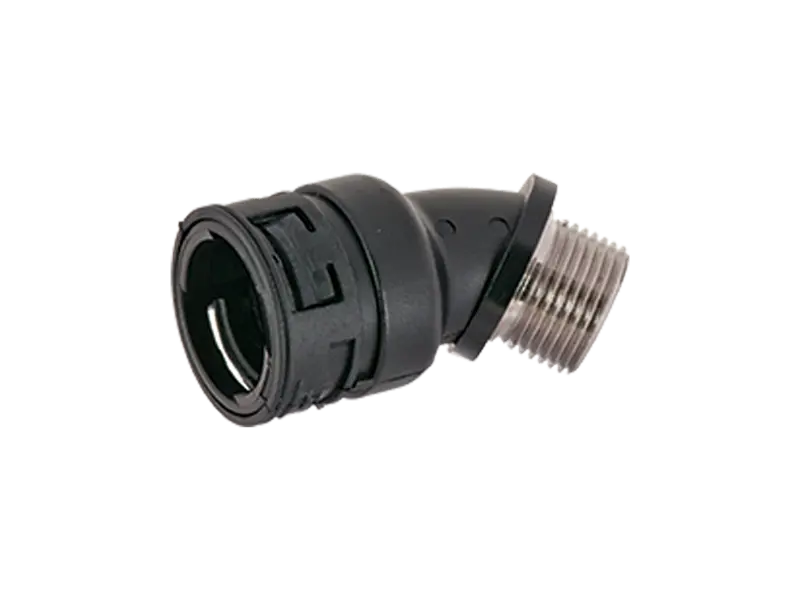 Product image of REIKU® VM-ARB - Arched elbows 45° with integrated seal and male metal thread