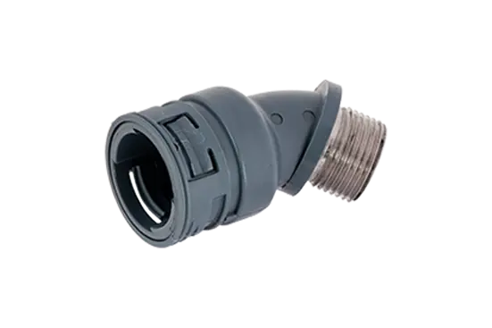 BN 22728 | Arched elbows 45° with integrated seal and male metal thread