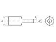 Technical drawing with dimensions of BST31 - Heat shrinks 3:1 thin wall Reel