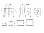 Technical drawing with dimensions of MTCONNECTIVITY Power Socket - Power Socket with internal thread, massive Press-Fit Technology, pins arranged in two rows