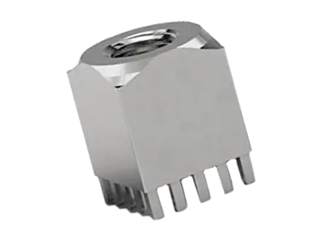 Product image of MTCONNECTIVITY Power Socket - Power Socket with internal thread massive press-fit technology, pins arranged all around the edge