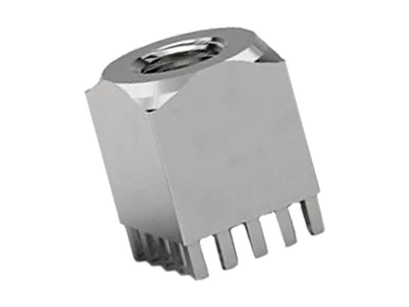 Product image of MTCONNECTIVITY Power Socket - Power Socket with internal thread massive press-fit technology, pins arranged all around the edge
