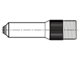 Technical drawing with dimensions of POP® - Nose assembly for blind rivet tools POP® ProSet® XT