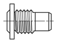 Technical drawing with dimensions of AVDEL® - Nosepieces