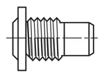 Technical drawing with dimensions of AVDEL® - Nosepieces