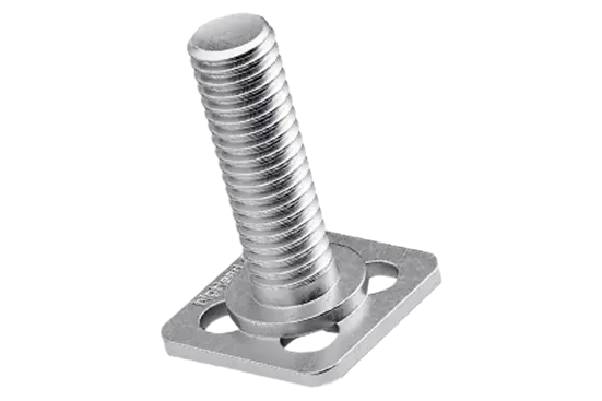 BN 26001 | Fastener with threaded stud square head 15 x 15 mm
