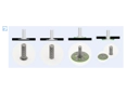 Assembly illustration for bigHead® M1/B30 - Fastener with threaded stud round head Ø 30 mm