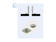 Assembly illustration for bigHead® SF1/S32 - Fastener with nut square head 32 x 32 mm sighted