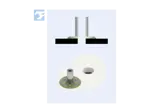 Assembly illustration for bigHead® F2/S20 - Fastener with threaded collar round head Ø 20 mm sighted