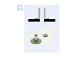 Assembly illustration for bigHead® F2/S23 - Fastener with threaded collar round head Ø 23 mm sighted