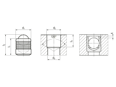 Technical drawing with dimensions of KOENIG EXPANDER® MB 700 - Sealing plugs