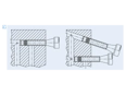Assembly illustration for KOENIG EXPANDER® SK - Spacer for sealing plugs serie SK 552 with mandrel 30 mm longer than standard