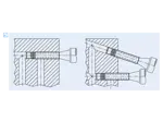 Assembly illustration for KOENIG EXPANDER® SK - Spacer for sealing plugs serie SK 552 with mandrel 30 mm longer than standard