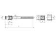 Technical drawing with dimensions of KOENIG EXPANDER® SK 550 - Sealing plugs