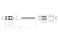 Technical drawing with dimensions of KOENIG EXPANDER® SKC 550 - Sealing plugs